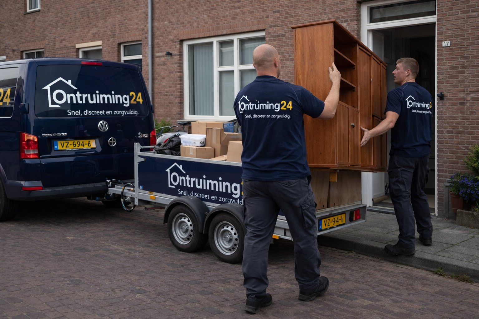 Ontruiming24 team aan het werk